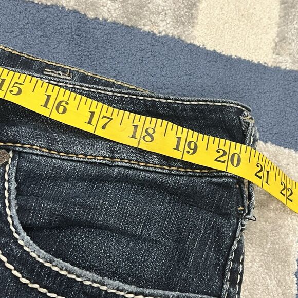 Silver Jeans McKenzie Crop Women's Size 20 Denim Cropped Capri - Picture 9 of 12